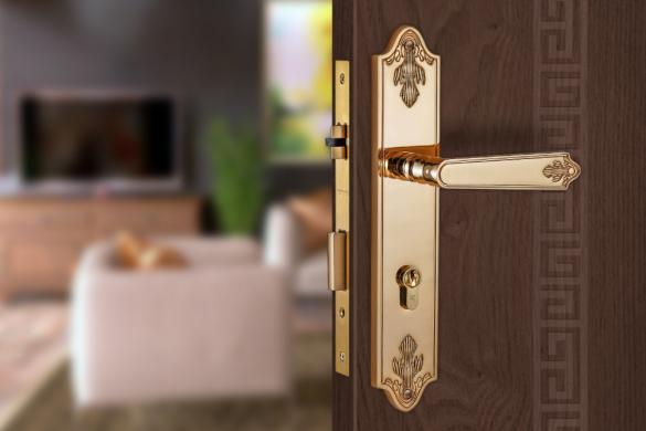 Khóa cửa bằng đồng VICKINI 38405.102 RG dài 298 - Ảnh 3