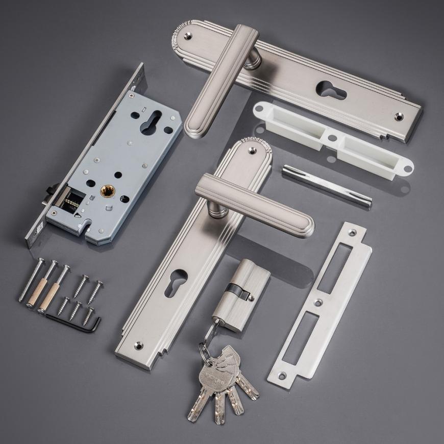 Khóa cửa HK kẽm VICKINI 35573.102 MSN dài 280 - Ảnh 2