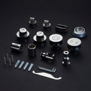 Bánh xe cửa lùa kính ray Ø25 VICKINI 67029.001 PSS