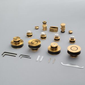 Bánh xe cửa lùa kính ray Ø25 VICKINI 62005.001 MBG