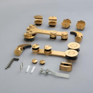 Bánh xe đôi cửa lùa kính ray Ø25 VICKINI 62004.001 MBG