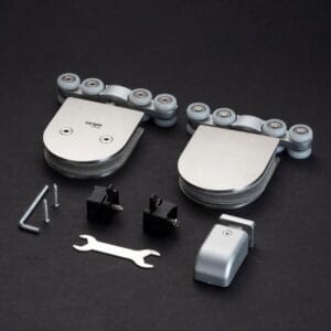 Bộ bánh xe cửa lùa kính ray nhôm VICKINI 62226.001 SSS