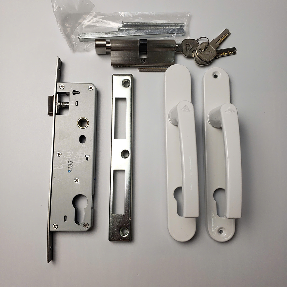 Bộ khóa đơn điểm GQ loại 2 tay tròn (hàng đẹp)