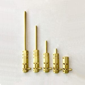 Chốt cửa đúc bằng đồng thau Ø10 dài 1T, 1T5, 2T, 3T, 4T, 5T, 6T, 8T
