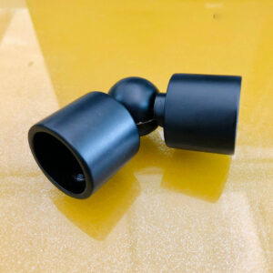 Chuyển góc Ø25 inox 304 đen mờ