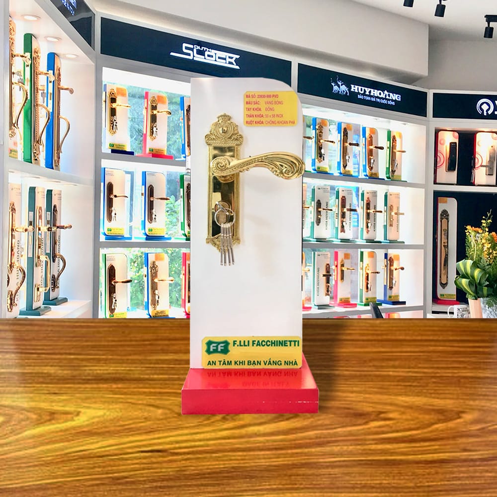 Khóa FF Italia FF23930-999 PVD GOLD dài 230 - Ảnh 2