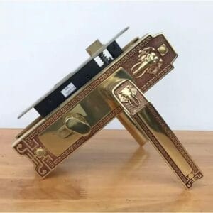 Bộ khóa tay nắm đồng thau HC 5828 dài 213