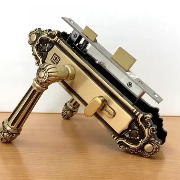 Bộ khóa tay nắm đồng thau HCR 5826 dài 224 - Ảnh 2