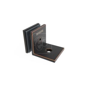 Kẹp kính L tường kính KV02-ABC Huy Hoàng màu đen