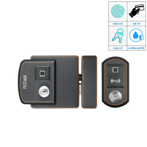 Khóa cổng PHGlock FE38-D chống nước vân tay 2 chiều