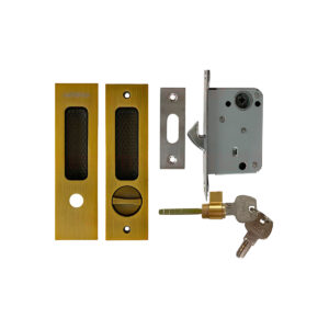 Khóa cửa lùa HMR652GAB màu vàng rêu