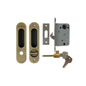 Khóa cửa lùa HMR653AB màu xanh rêu