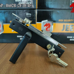 Khóa tay gạt Jeely H602B đen