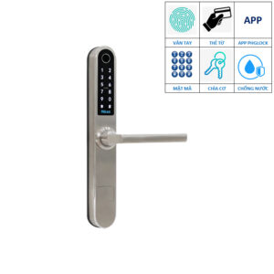 Khóa cửa PHGlock FP5331 màu bạc chống nước