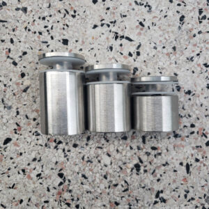 Ốc bắt kính TLC001-040 Inox 304 đặc Ø38 dài 4cm bóng mờ