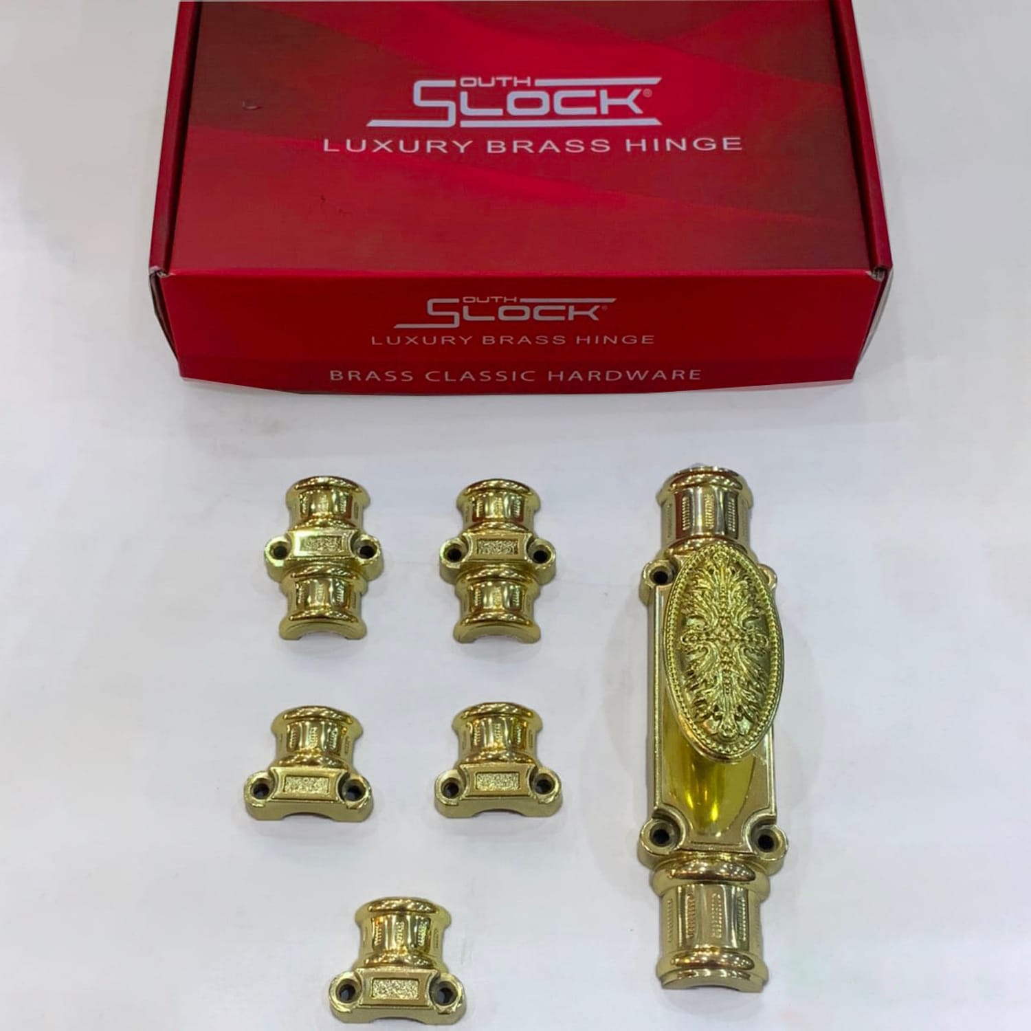 Chốt Cremone Slock Thái Lan SL01-VB đồng thau - Ảnh 2