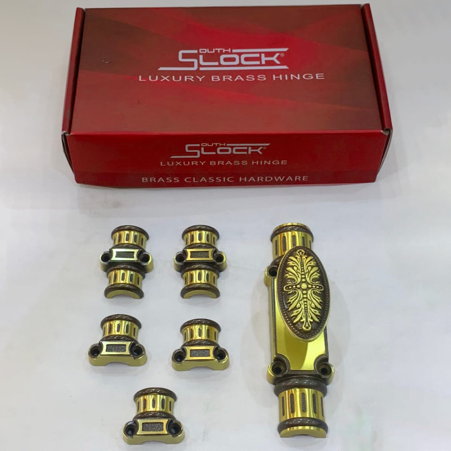 Chốt Cremone Slock Thái Lan SL04-VRG đồng thau - Ảnh 2