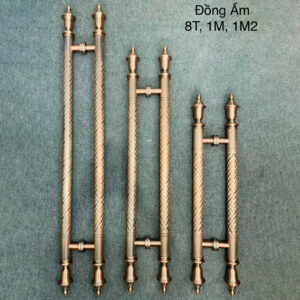Tay nắm cửa kính đồng ấm TN003 Inox 304