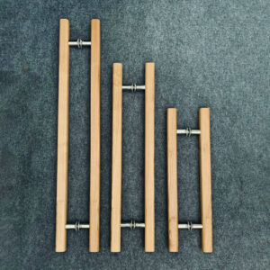 Tay nắm cửa bằng gỗ TN019 vuông 45