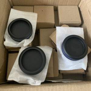 Tay nắm cửa âm đen TN027.0060D Inox 304 ø60