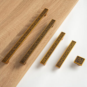 Tay nắm tủ kẽm IVAN 10634 CF cafe vàng