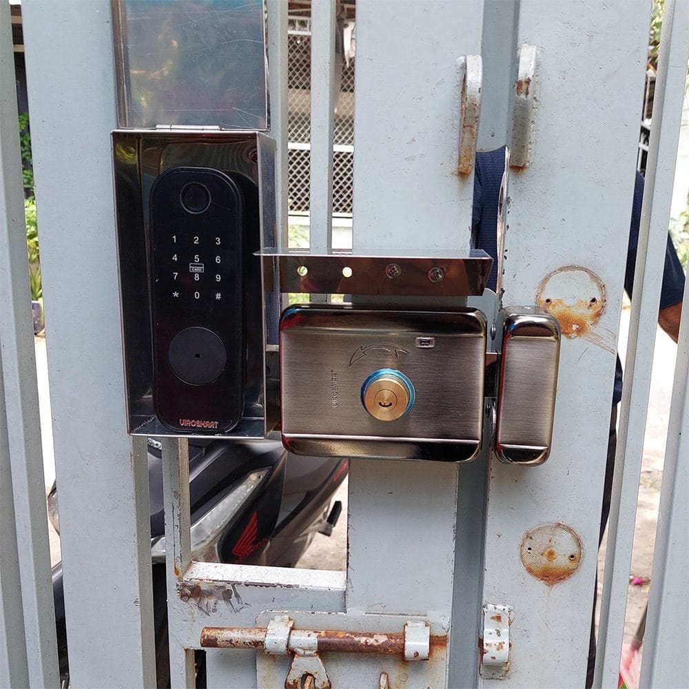 Khóa cửa cổng điện tử VIRO-1200C HK kẽm - Ảnh 2