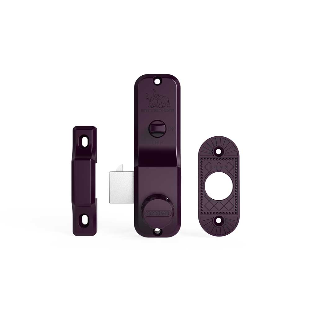 Khóa B52 cửa trượt Huy Hoàng màu tím - Ảnh 2