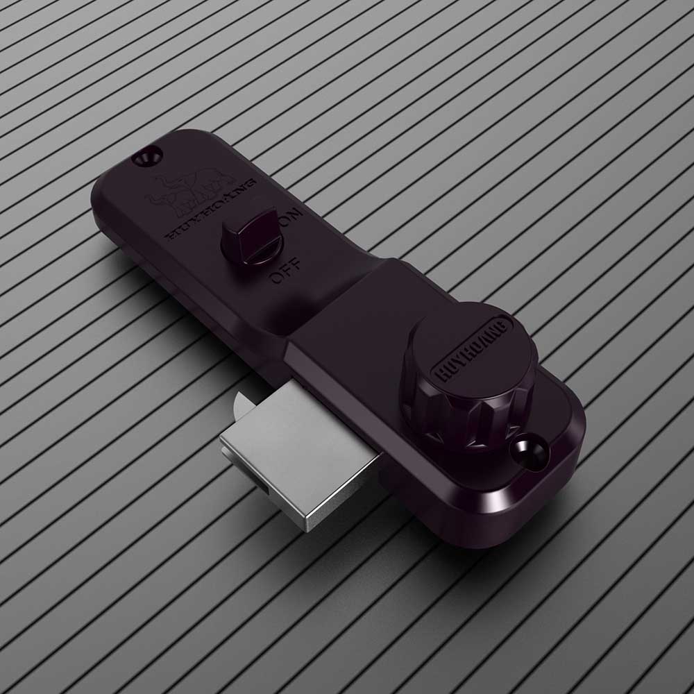 Khóa B52 cửa trượt Huy Hoàng màu tím - Ảnh 3