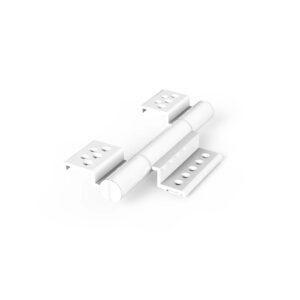 Bản lề 4D vát cạnh hệ 55 Huy Hoàng màu trắng