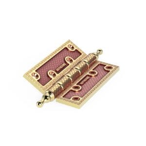 Bản lề lá Huy Hoàng BLLHC2804 đồng thau 100x77.5x5mm