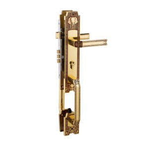 Khóa cửa gỗ đại sảnh đồng thau HC8528 dài 590