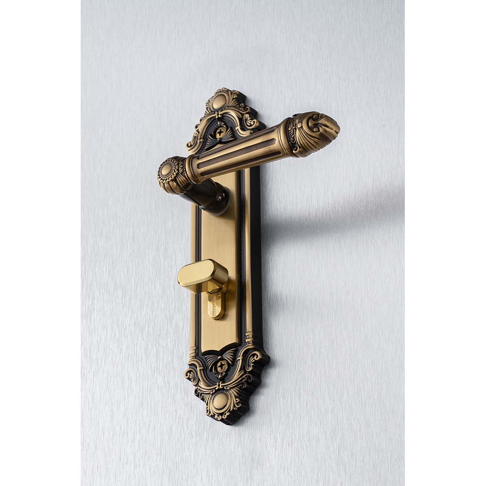 Bộ khóa tay nắm đồng thau HCR 5826 dài 224 - Ảnh 5