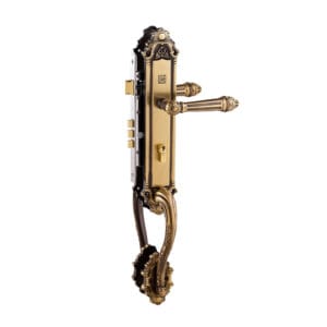 Khóa cửa gỗ đại sảnh đồng thau HCR8526 dài 590