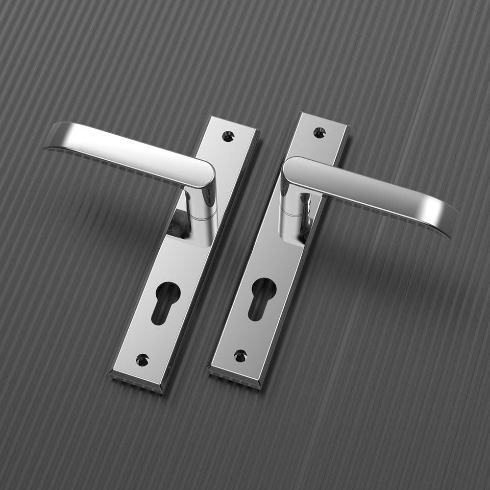 Khóa đơn điểm EX70-4410 Huy Hoàng trắng bạc - Ảnh 2