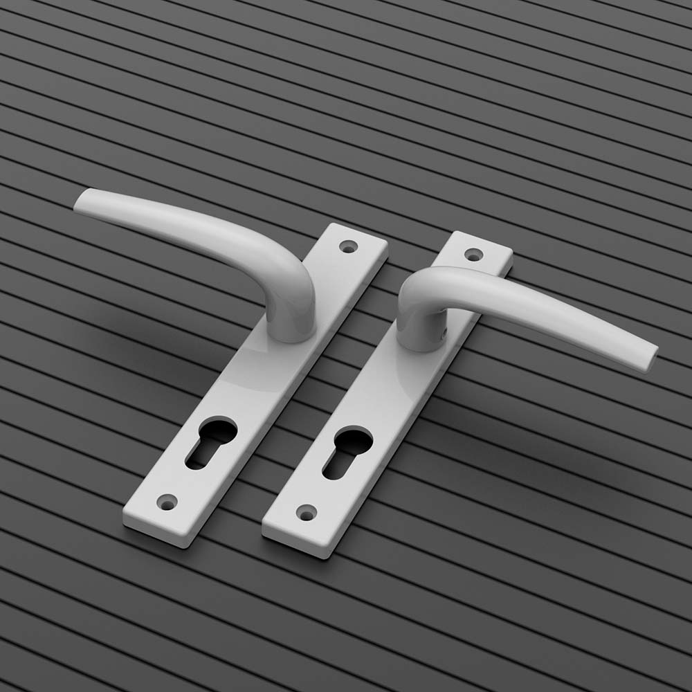 Khóa đơn điểm AP70-4451 Huy Hoàng màu trắng - Ảnh 2