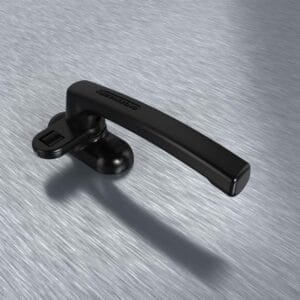 Tay nắm cài đơn điểm AP02 Huy Hoàng màu đen