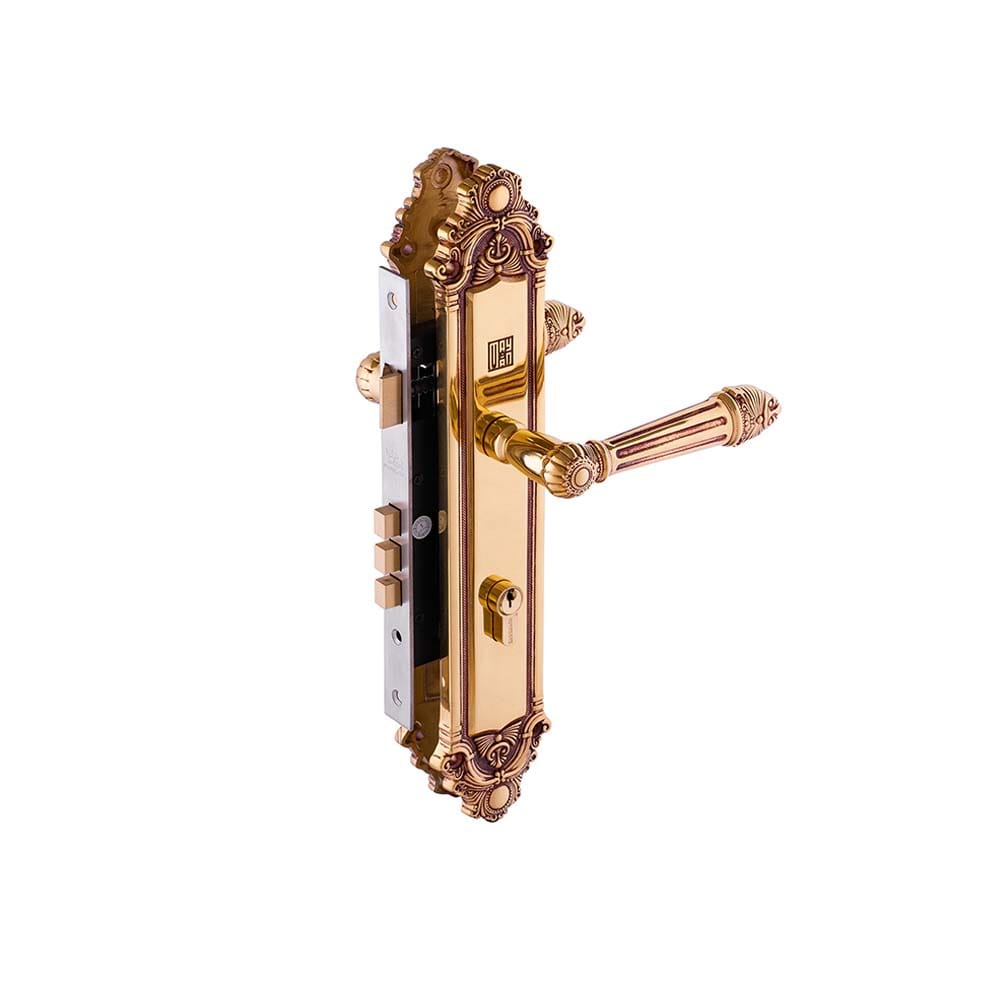 Khóa cửa gỗ đại đồng thau HC8526D dài 350