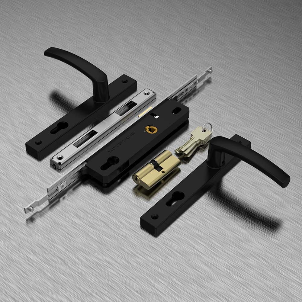 Khóa đa điểm AP82 Huy Hoàng màu đen - Ảnh 2