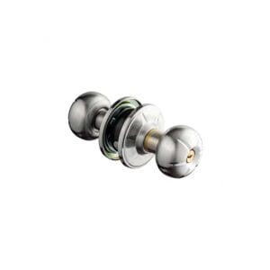 Khóa tay nắm tròn thép + inox 304, ổ chìa bằng đồng