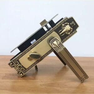 Bộ khóa tay nắm đồng thau HCR 5828 dài 213