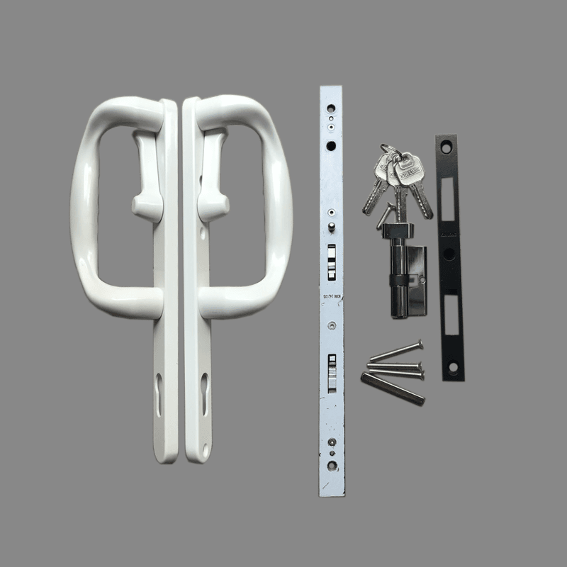 Bộ khóa đơn điểm cửa lùa Kinlong tay nắm chữ P - Ảnh 2