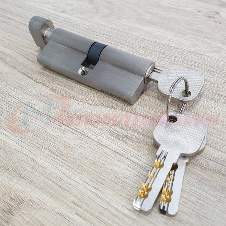 Lõi khóa 1 đầu chìa dài 80mm cho của dày 45-60mm - Ảnh 2