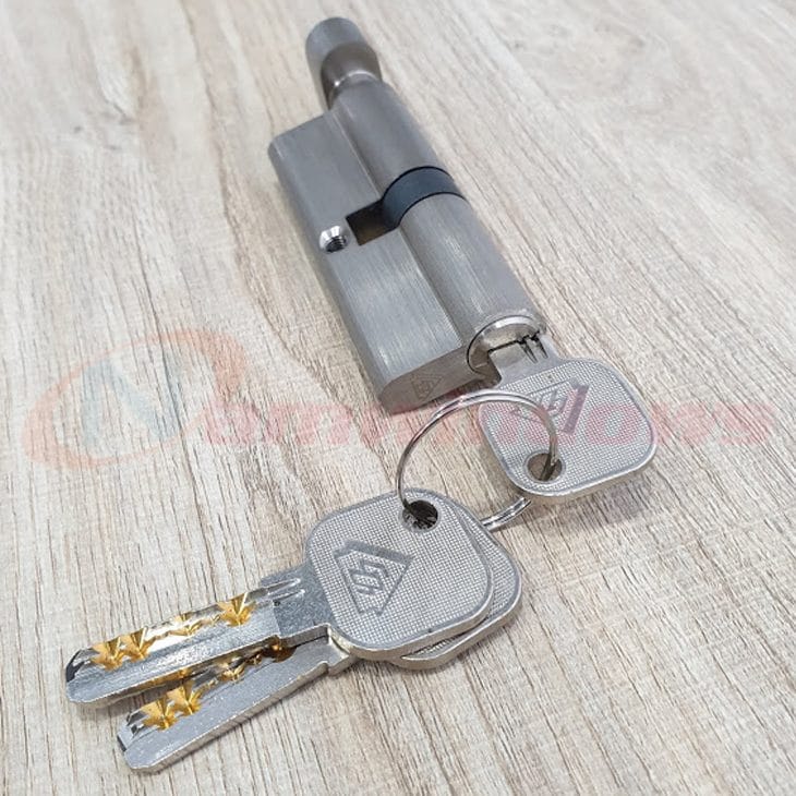 Lõi khóa 1 đầu chìa dài 80mm cho của dày 45-60mm - Ảnh 3