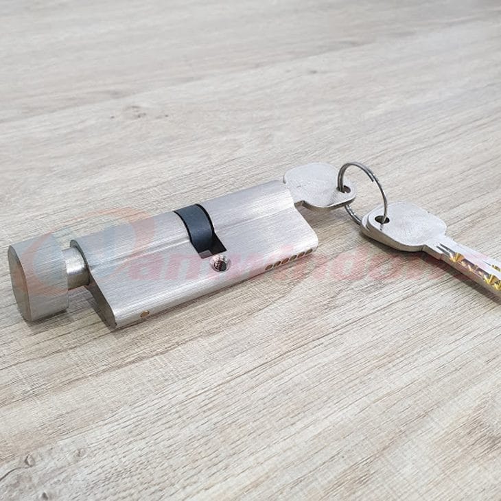 Lõi khóa 1 đầu chìa dài 80mm cho của dày 45-60mm - Ảnh 4