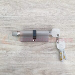 Lõi khóa 1 đầu chìa dài 80mm cho của dày 45-60mm