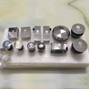 Bánh xe cửa lùa kính ray 10x30 VVP Inox bóng