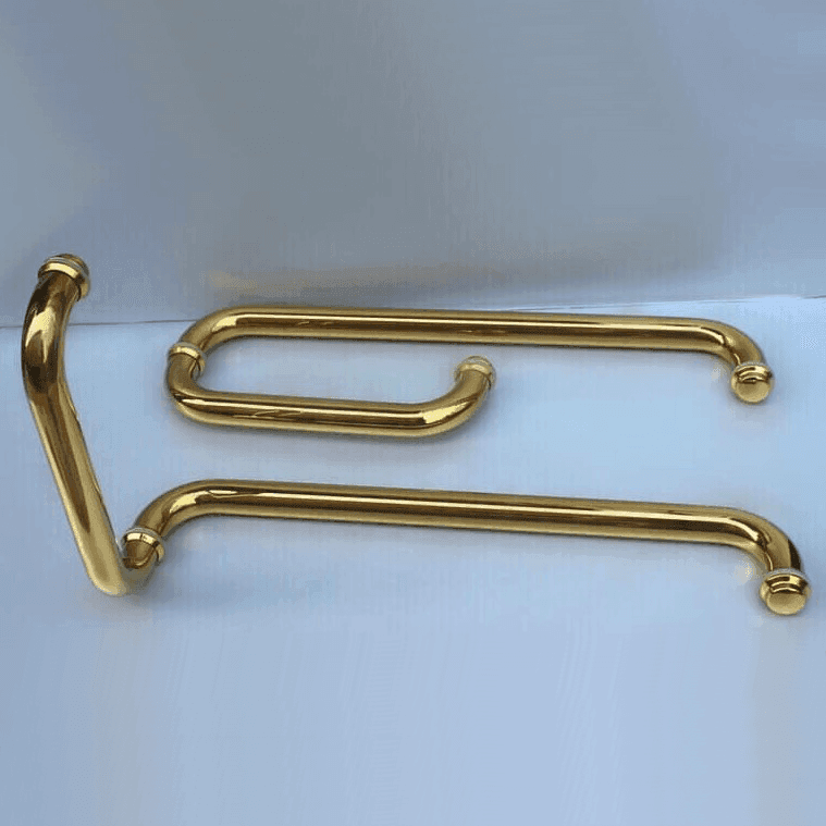 Tay nắm phòng tắm kính phi 19 vàng bóng - Ảnh 2