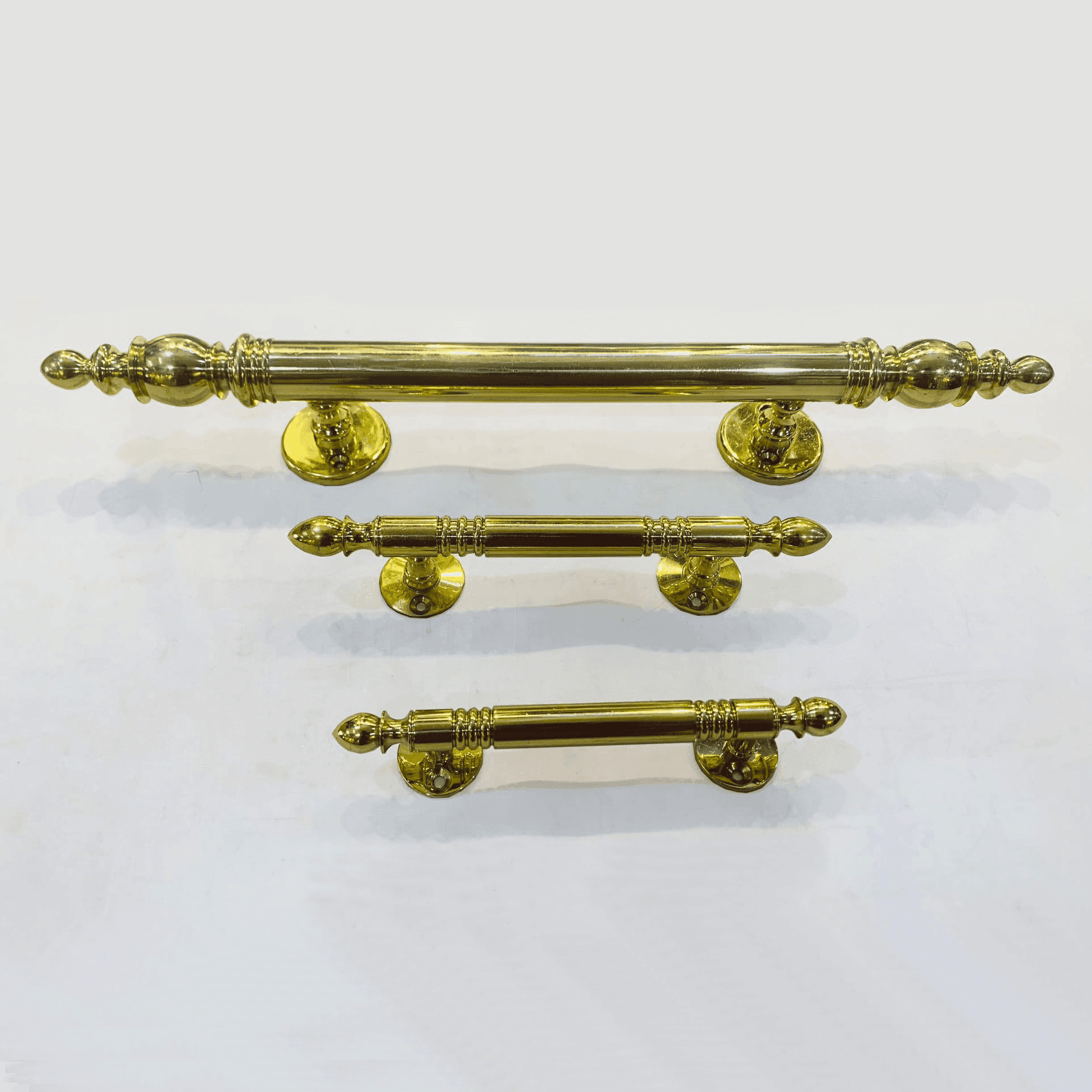 Tay nắm cửa gỗ bằng đồng trơn PVD vàng dài 1T3, 1T7, 2T, 4T - Ảnh 2