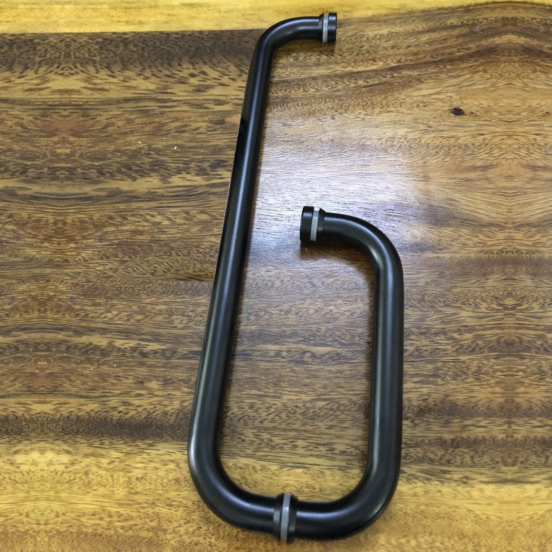 Tay nắm phòng tắm kính 235x435 phi 25 màu đen - Ảnh 2