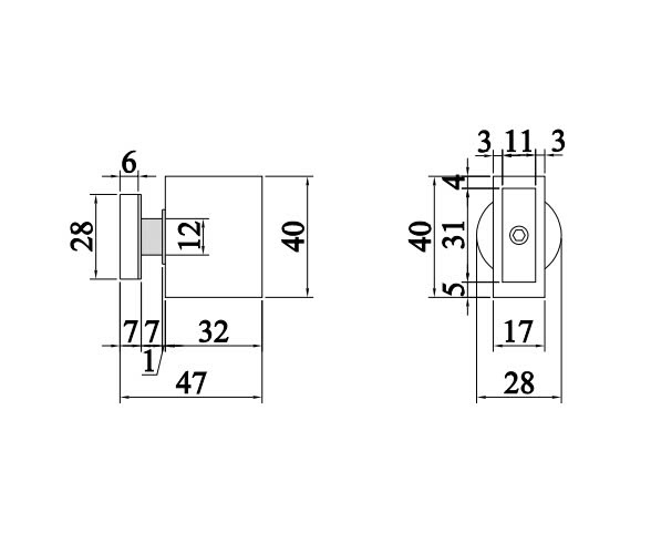 thông số kỹ thuật chén đỡ hộp 10x30 gắn kính VICKINI 66322.001